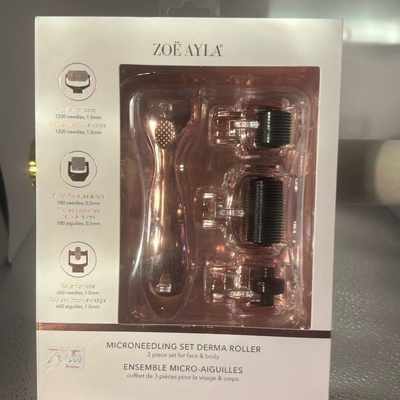 ZOE AYLA micro needling set derma roller three piece for set for face and body​ - Picture 1 of 5